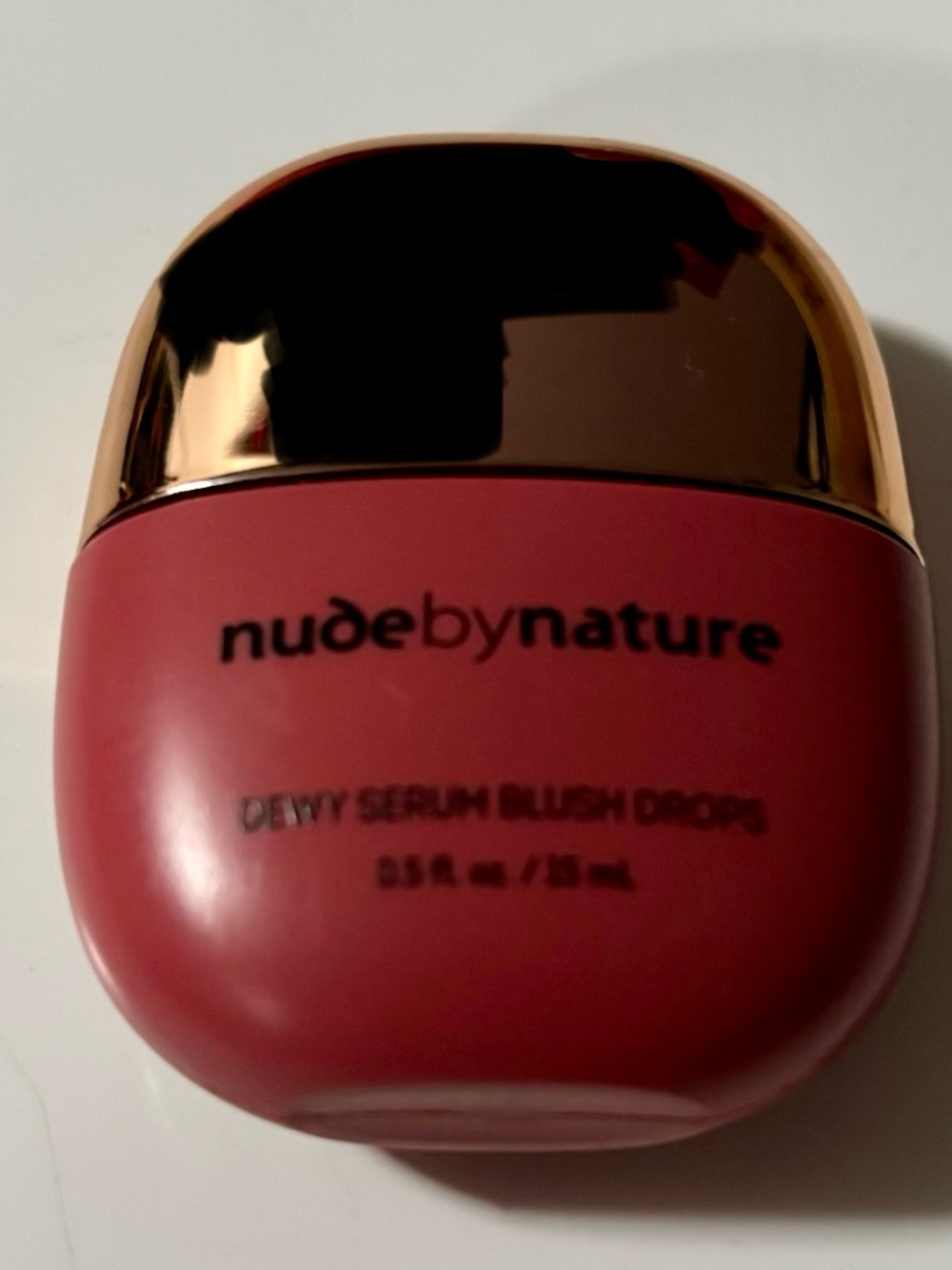 NWT Nude by Nature Dewy Serum Blush Drops in Warm Rose, sealed